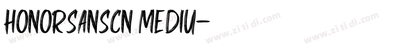 honorsanscn mediu字体转换
